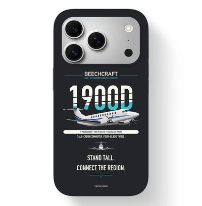 Beechcraft 1900D Case design on black iphone case