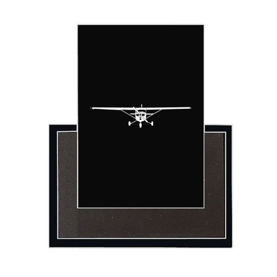 Cessna 172 Silhouette aviation design magnet in strong neodymium core.