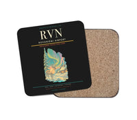 Thumbnail for Rovaniemi Airport (RVN) design on black 1 piece coaster