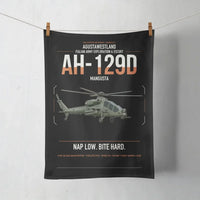 Thumbnail for AgustaWestland AH-129D Mangusta design on black towel