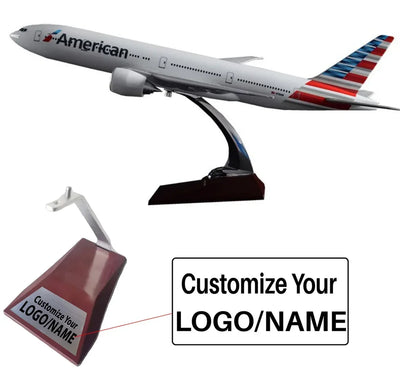 AA Boeing 777 Airplane Model (Special Model 47CM) aviation themed special-edition big-scale model aircraft, die.