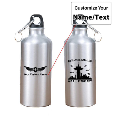 Air Traffic Controllers - We Rule The Sky aviation design on thermos, vacuum-insulated.