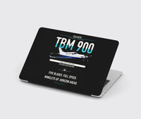 Thumbnail for Daher TBM 900 design on black MacBook case
