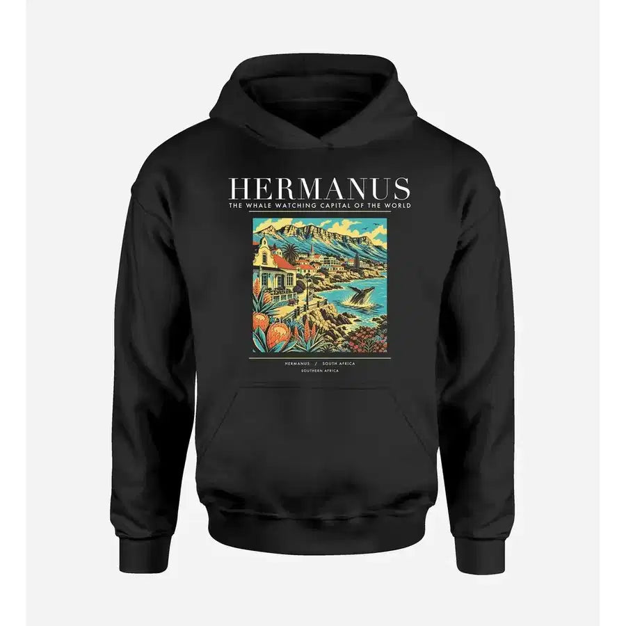 HERMANUS - Poster - Premium Hoodie - Black