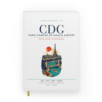 Thumbnail for Paris Charles de Gaulle Airport (CDG) design on white notebook