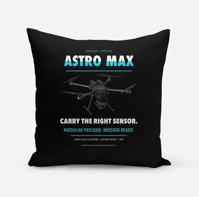 Freefly Astro Max design on black pillow