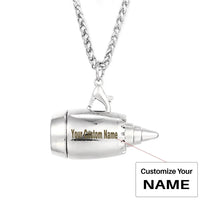 Thumbnail for Customisable Jet Engine Shape Necklace