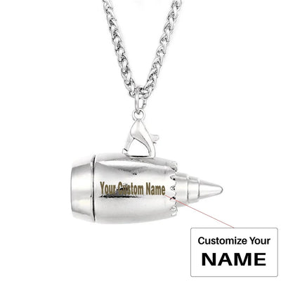 Customisable Jet Engine Shape Necklace