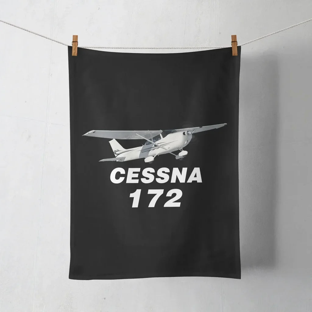 The Cessna 172 aviation design on soft absorbent cotton towel.