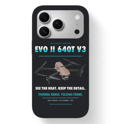 Autel EVO II Dual 640T V3 Case design on black iphone case