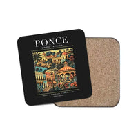 Thumbnail for PONCE - Poster - Coaster - Black