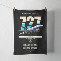 Thumbnail for Boeing 727-200 design on black towel