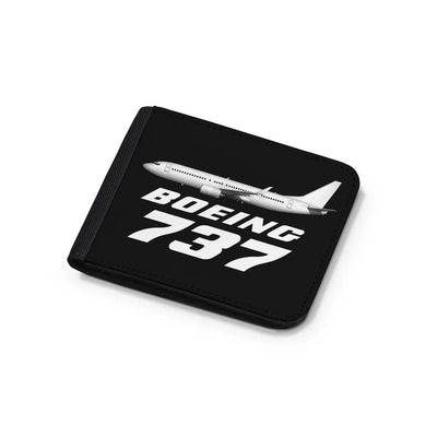 The Boeing 737 aviation print wallet, leather.