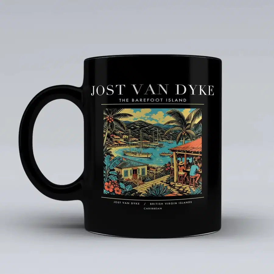 JOST VAN DYKE - Poster - Mug - Black