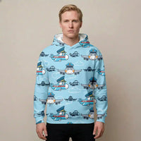 Thumbnail for Cartoon & Funny Airplanes aviation design printed on soft cotton 3D-print T-shirt.