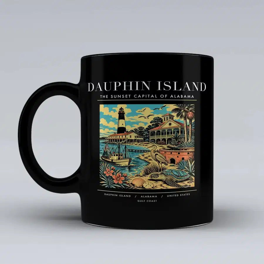 DAUPHIN ISLAND - Poster - Mug - Black