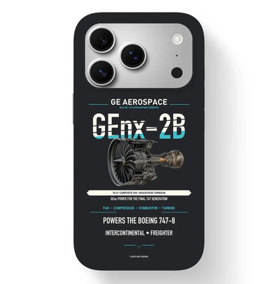GEnx-2B Case design on black iphone case