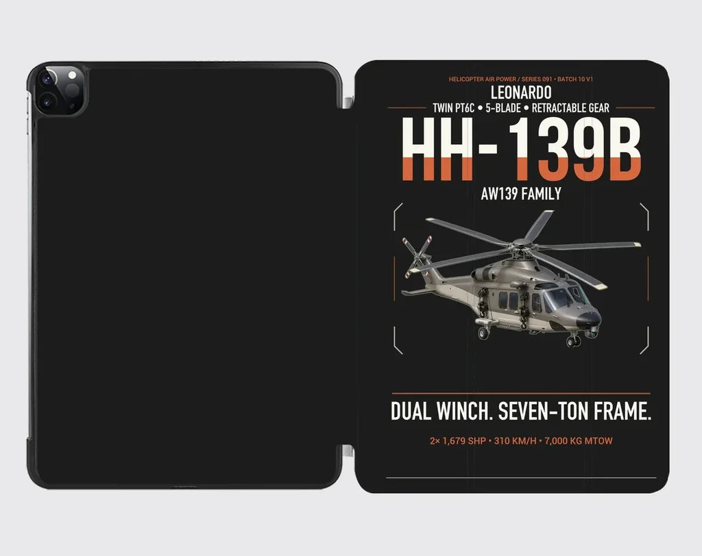 Leonardo HH-139B design on black ipad tablet case