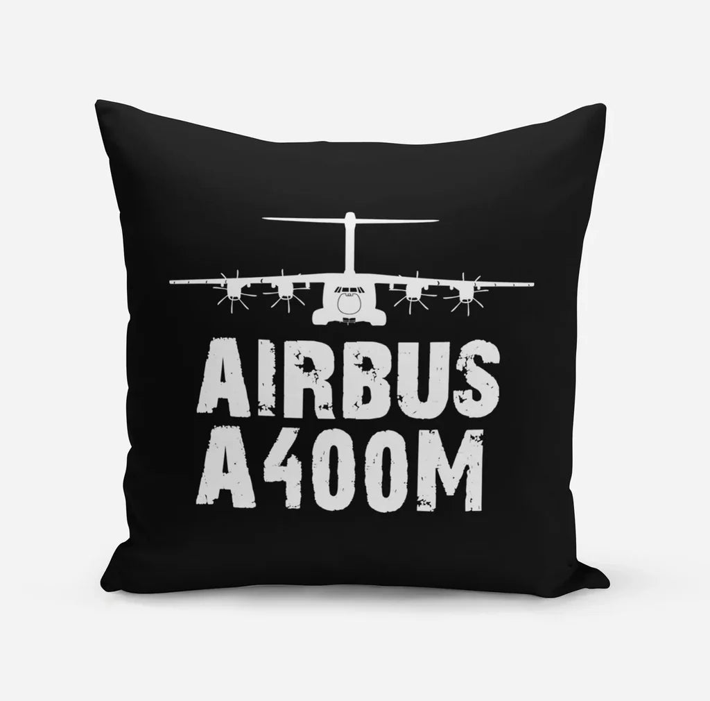 Airbus A400M & Plane aviation design on soft polyester filling pillow.