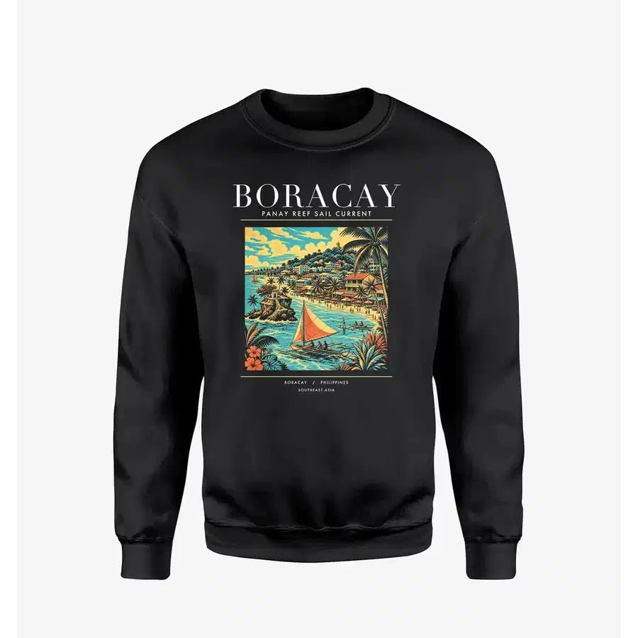 BORACAY - Poster - Sweatshirt - Black