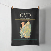 Thumbnail for Asturias Airport (OVD) design on black towel