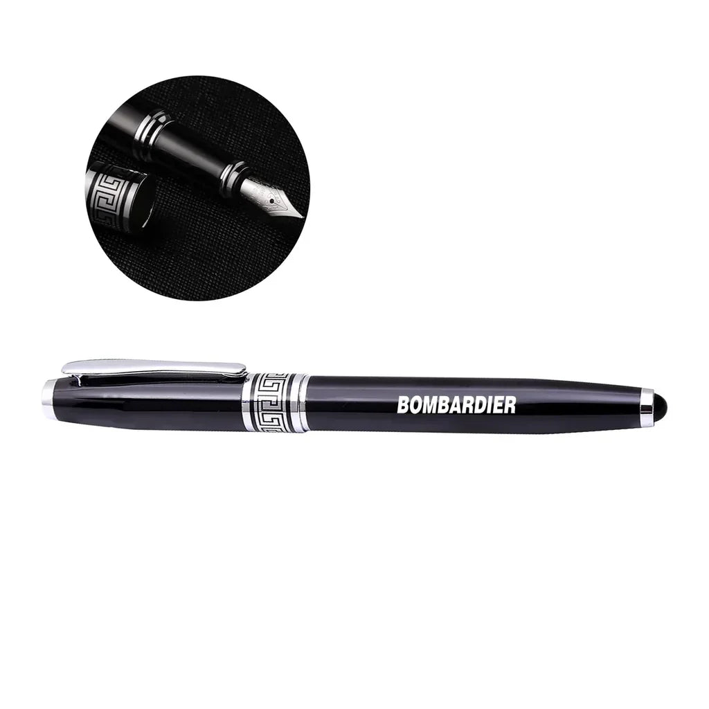 Bombardier & Text rollerball pen - black