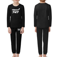 Thumbnail for The Boeing 747 children pajamas - Black