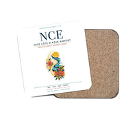 Thumbnail for Nice Côte d’Azur Airport (NCE) design on white 1 piece coaster