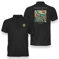 Thumbnail for VINTAGE G4003 - The Great Air Race - Double-Side Polo T-Shirt design on black