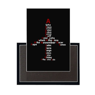 Airplane Shape Aviation Alphabet aviation design magnet in strong neodymium core.