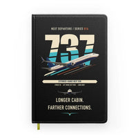Thumbnail for Boeing 737-900ER design on black notebook