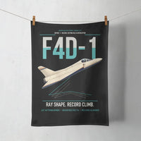 Thumbnail for F4D-1 Skyray design on black towel