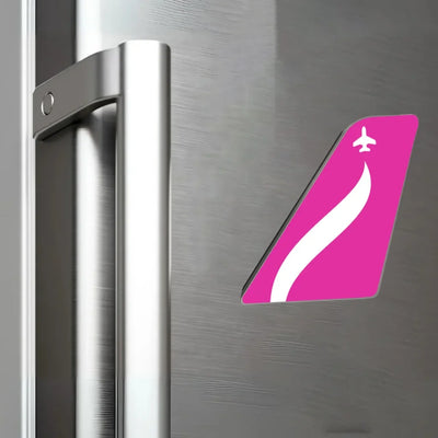 Swoop Airlines aviation design tail magnet in 3D metal with magnetic back.