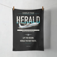 Thumbnail for Handley Page HPR.7 Dart Herald design on black towel