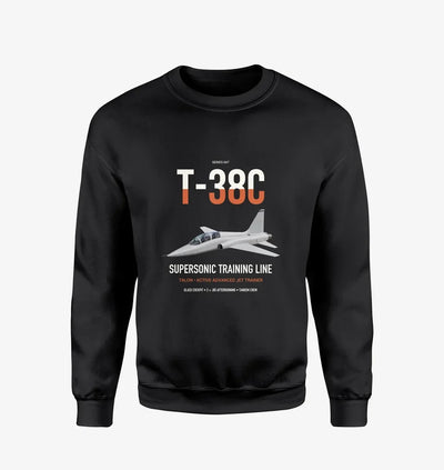 T-38C Talon design on black sweatshirt