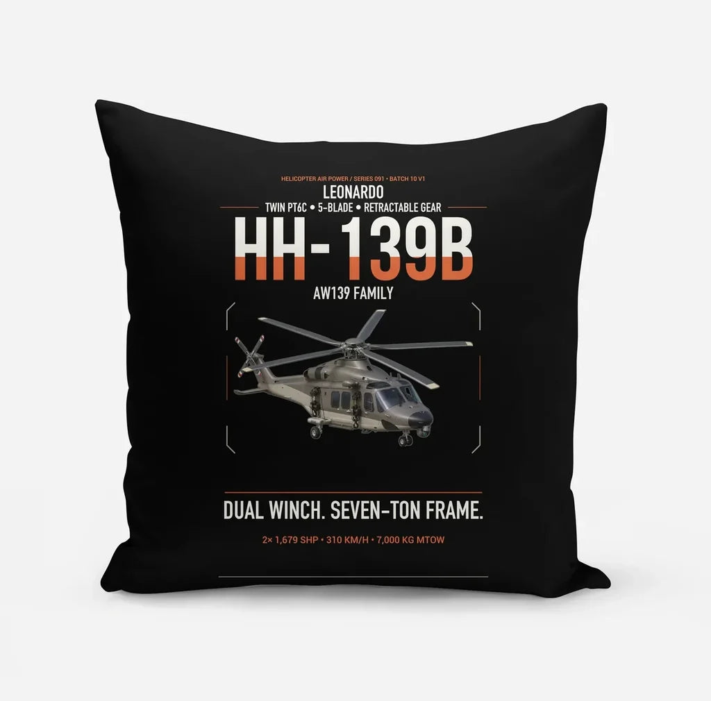 Leonardo HH-139B design on black pillow