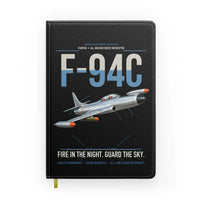 Thumbnail for F-94C Starfire design on black notebook