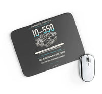 Thumbnail for IO-550 design on black rectangle mouse pad