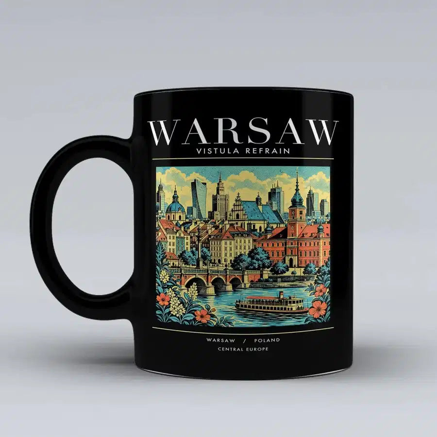 WARSAW - Poster - Mug - Black