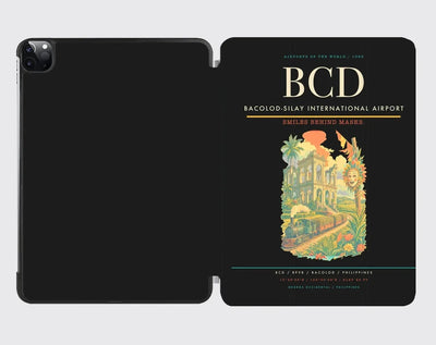 Bacolod-Silay International Airport (BCD) design on black ipad tablet case