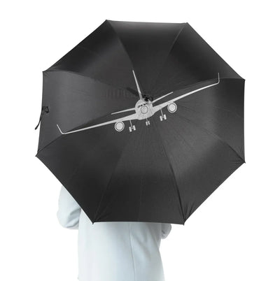 Copy of Boeing 757 Silhouette aviation design on windproof polyester umbrella.