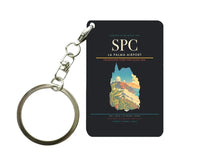 Thumbnail for La Palma Airport (SPC) design on black key chain