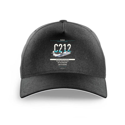 CASA C-212-400 Aviocar design on black printed hat