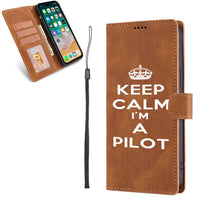 Thumbnail for Keep Calm I'm a Pilot Leather Samsung S & Note aviation themed leather Samsung Galaxy S/Note case for Samsung Galaxy S/Note.