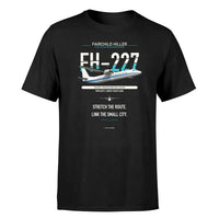 Thumbnail for Fairchild Hiller FH-227B design on black single side