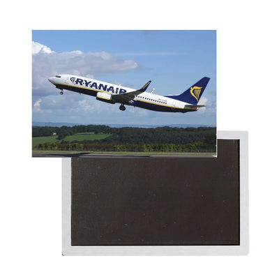 Departing Ryanair's Boeing 737 aviation themed magnet, strong neodymium core.