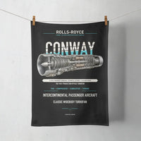 Thumbnail for CONWAY design on black towel