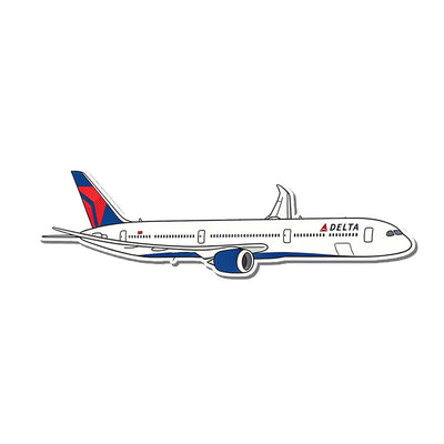 Delta Air Lines Boeing 787 aviation design airplane sticker in weather-resistant vinyl.