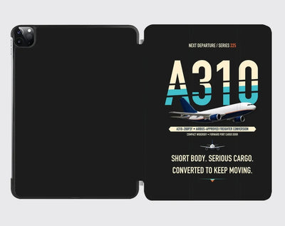 Airbus A310-200P2F design on black ipad tablet case