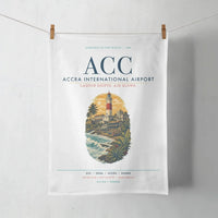 Thumbnail for Accra International Airport (ACC) design on white towel
